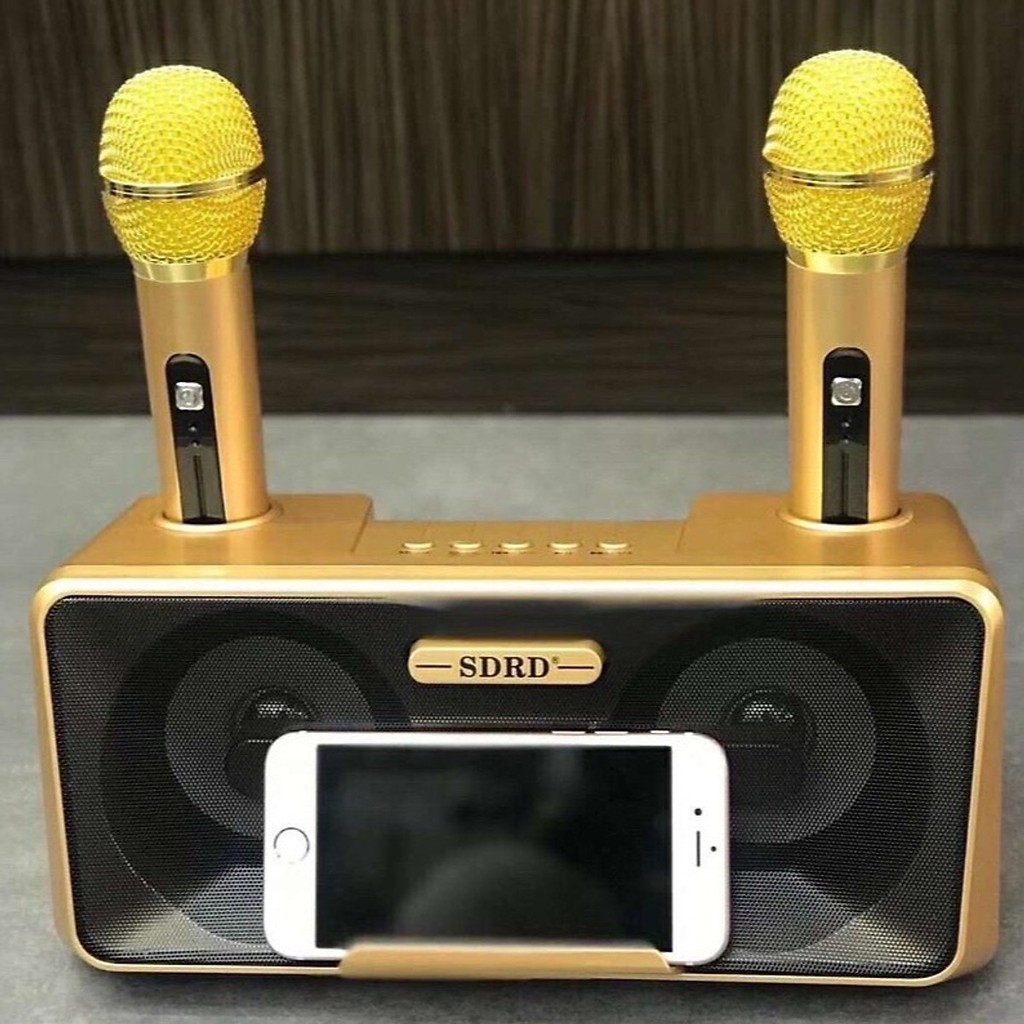 ⚡Giá Siêu Rẻ⚡ Loa Karaoke Bluetooth SDRD SD301 kèm 2 micro nghe siêu hay bảo hành đổi mới