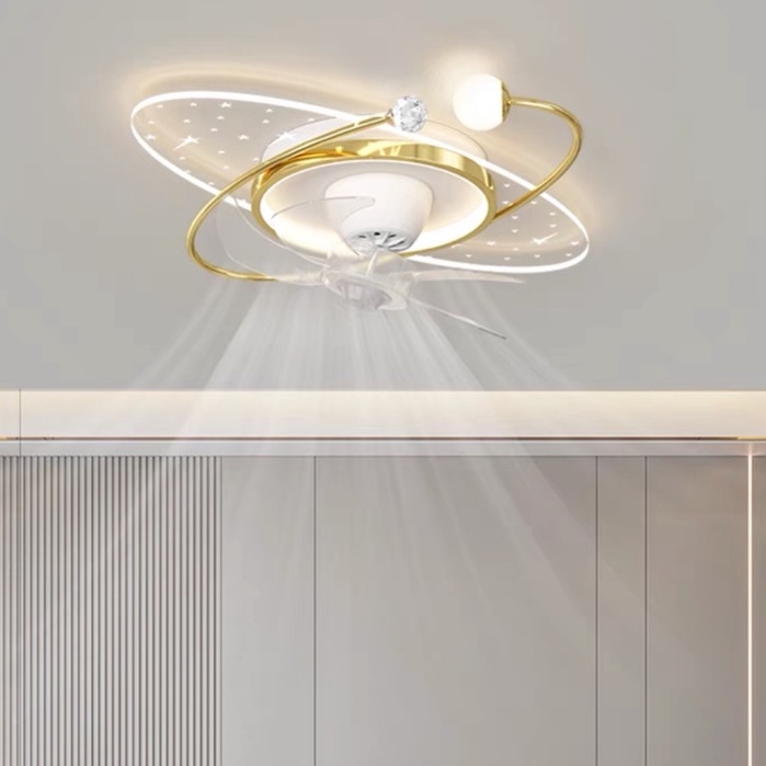 Đèn quạt ốp trần MONSKY NAVISE cánh hiện đại với 3 chế độ ánh sáng trang trí nội thất hiện đại [ ẢNH VIDEO THẬT 100%].