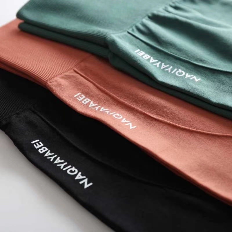 Quần Legging Thể Thao Lưng Cao Năm Điểm Mềm Mại Thoáng Khí Co Giãn Không Đường May Cho Nữ