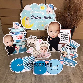 Combo Chibi, Tên Để Bàn, Bảng Tên Trang Trí Sinh Nhật