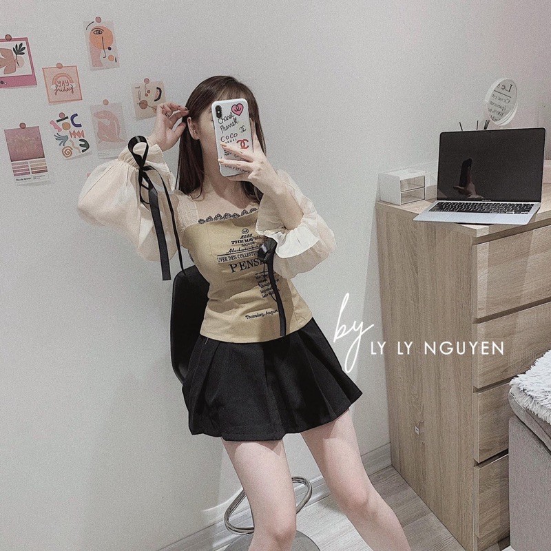 [Mã WAMT1505 giảm 10K đơn 0K] [ ĐANG GIẢM GIÁ ] VÁY VÀ SƠ MI CHẤM BI ĐEN | BigBuy360 - bigbuy360.vn