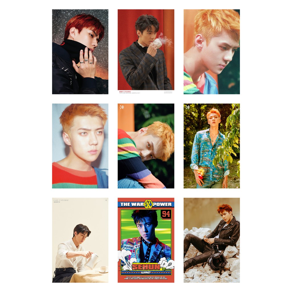 Lomo card 45 ảnh thành viên EXO - Sehun concept