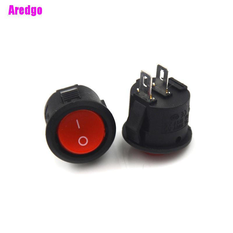 Set 10 Công Tắc Bật / Tắt Đường Kính 16mm 2 Pin 3a / 250v Chuyên Dụng Cho Tàu Thuyền