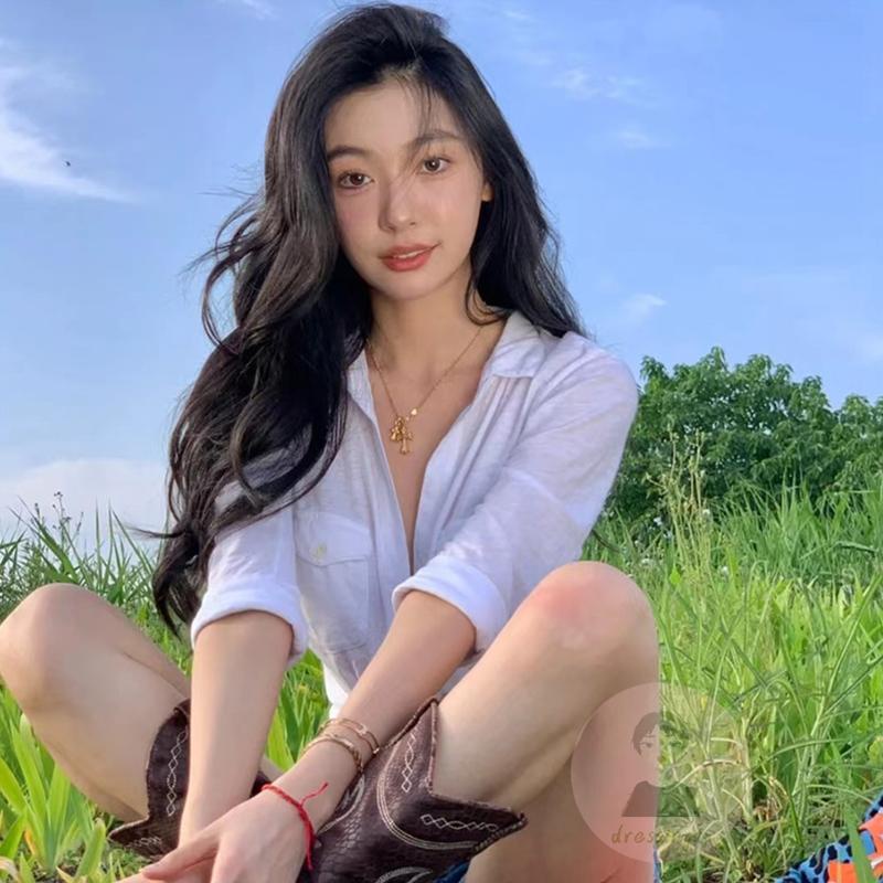 Áo Thun Tay Dài Màu Sắc Đơn Giản Dành Cho Nữ