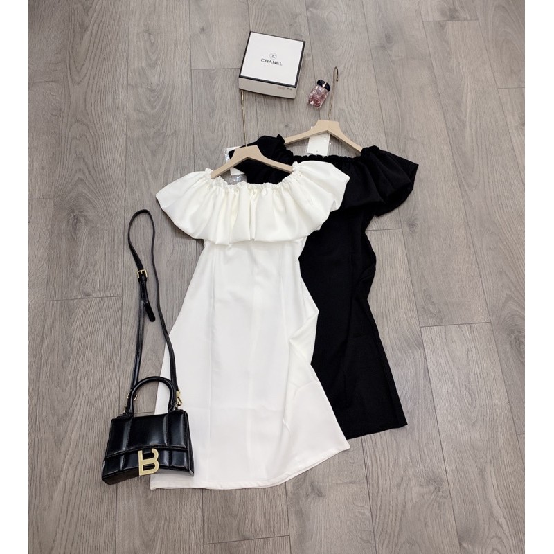 Váy trễ vai bồng sang chảnh Chất tuyết mưa | BigBuy360 - bigbuy360.vn