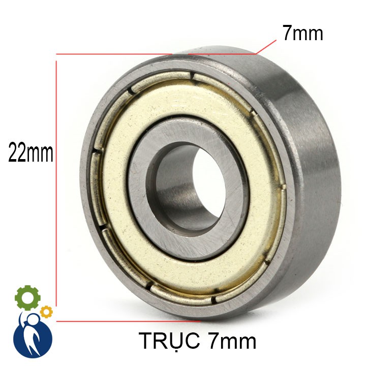 Vòng Bi Trục 7mm 7x22x7