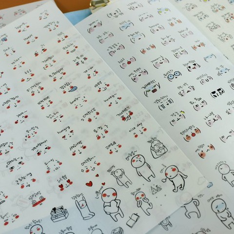 Bộ 336 Sticker Cảm Xúc Biểu Cảm Aegyo So Cute