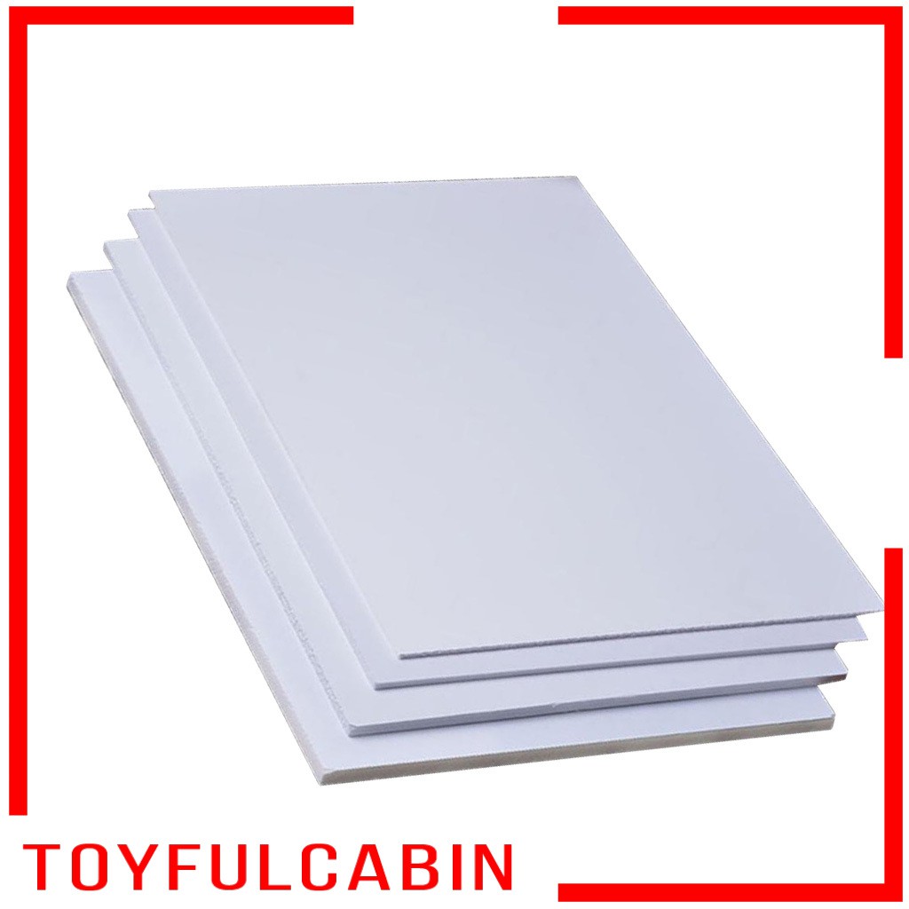 [TOYFULCABIN] 2 Pieces White Sheet Foam Board Model Craft for DIY Sand Table Scene Design