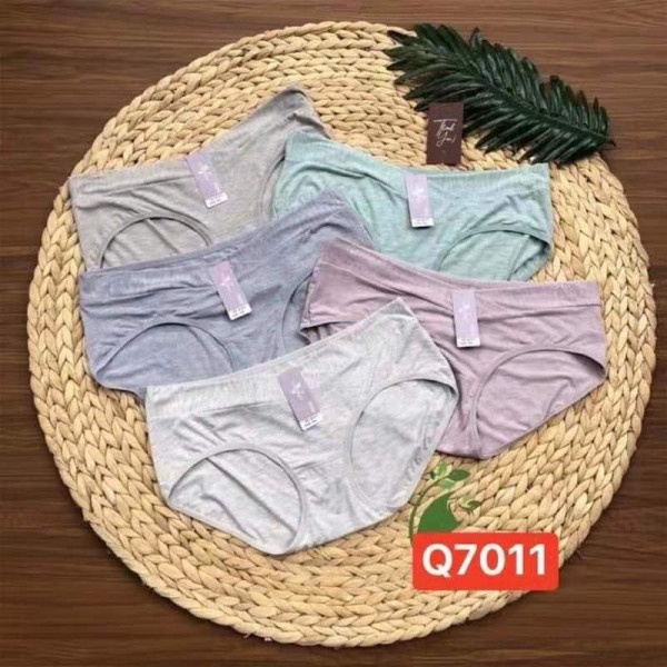 Quần lót bà bầu cạp chéo mùa hè chất cotton đũi kháng khuẩn đồ lót chip bà bầu 2!MAMA V7011