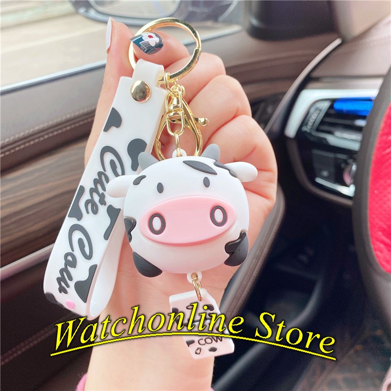 Móc Khoá Bò Sữa Siêu Dễ Thương
