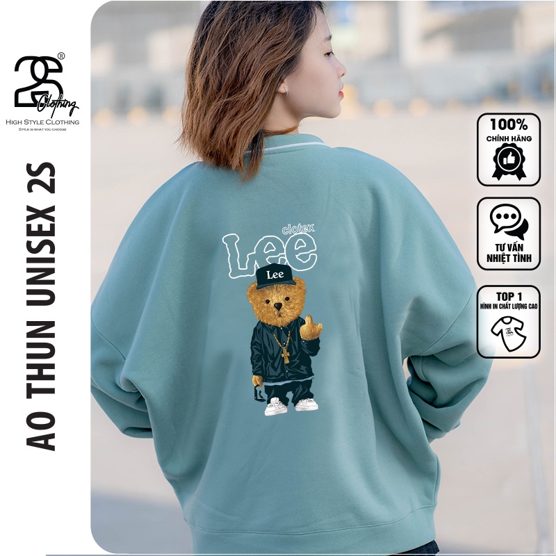 Áo Khoác Bomber Nỉ Nữ Sweater 2 Lớp 2S Clothing, Áo Bomber Nam Nữ Unisex Form Rộng Thu Đông TV222