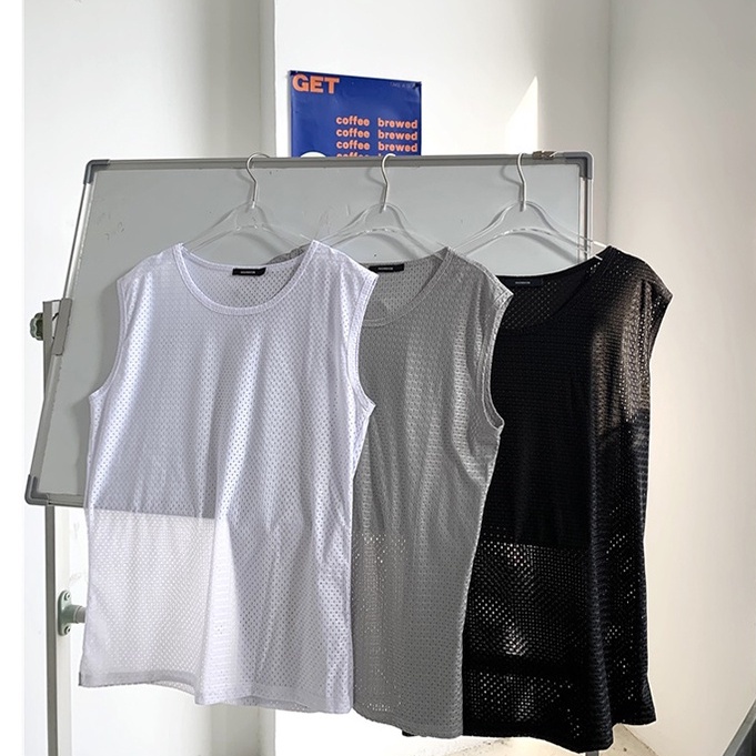 Áo Ba Lỗ Thể Thao Thoáng Khí Mau Khô Thời Trang Mùa Hè Cho Nam