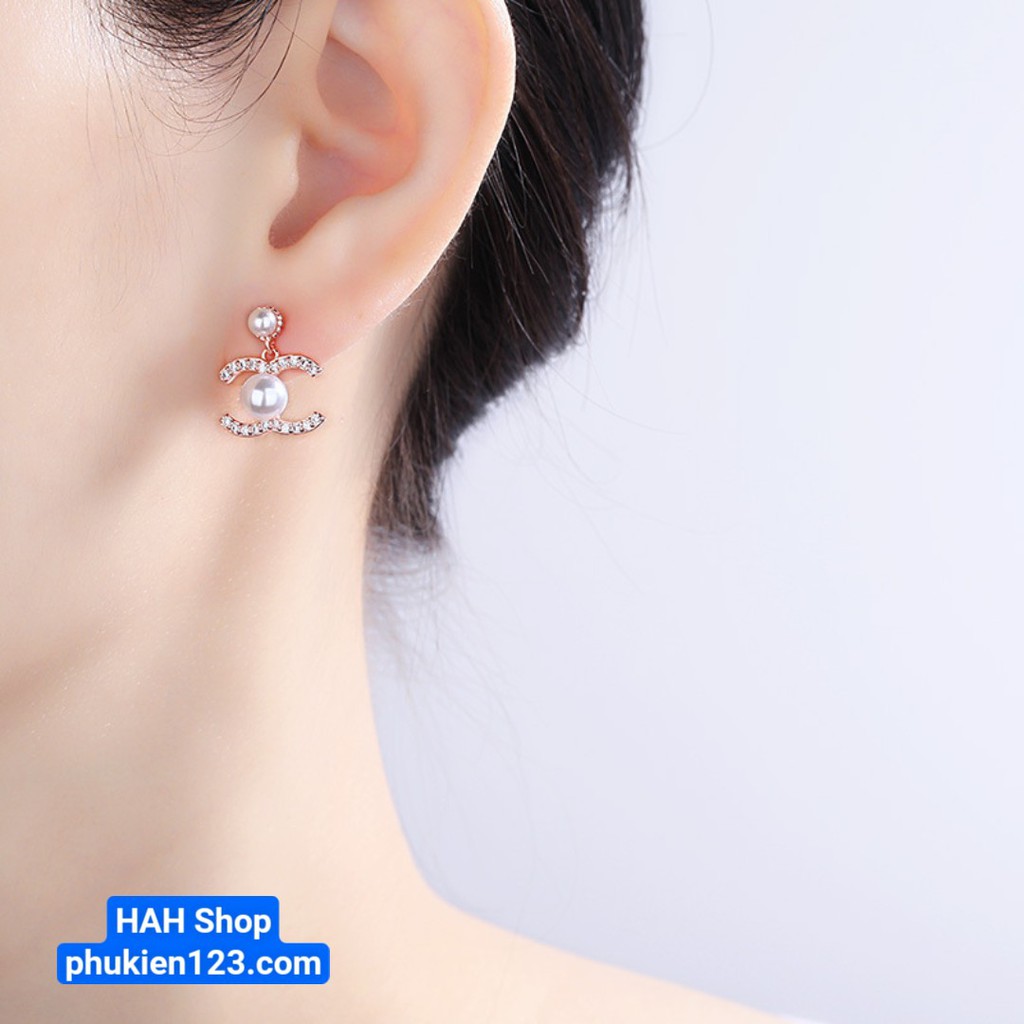 Hot 2022 Bông tai ngọc nhân tạo thời trang phong cách Hàn Quốc