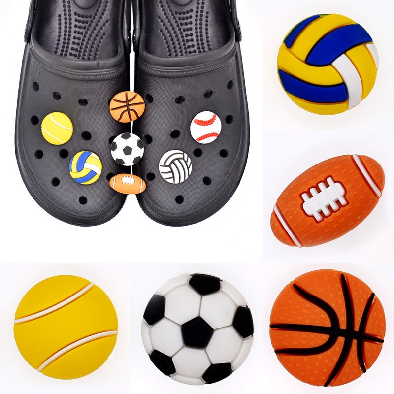 Phụ Kiện Khóa Giày Hình Hoa 3D Bằng Nhựa PVC Mềm Có Thể Tháo Rời Trang Trí Sân Vườn