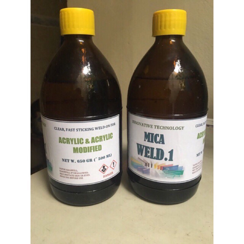 Keo lạnh dán mica Acrylic weld.1 dán mica dài loan trong suốt (500ml)