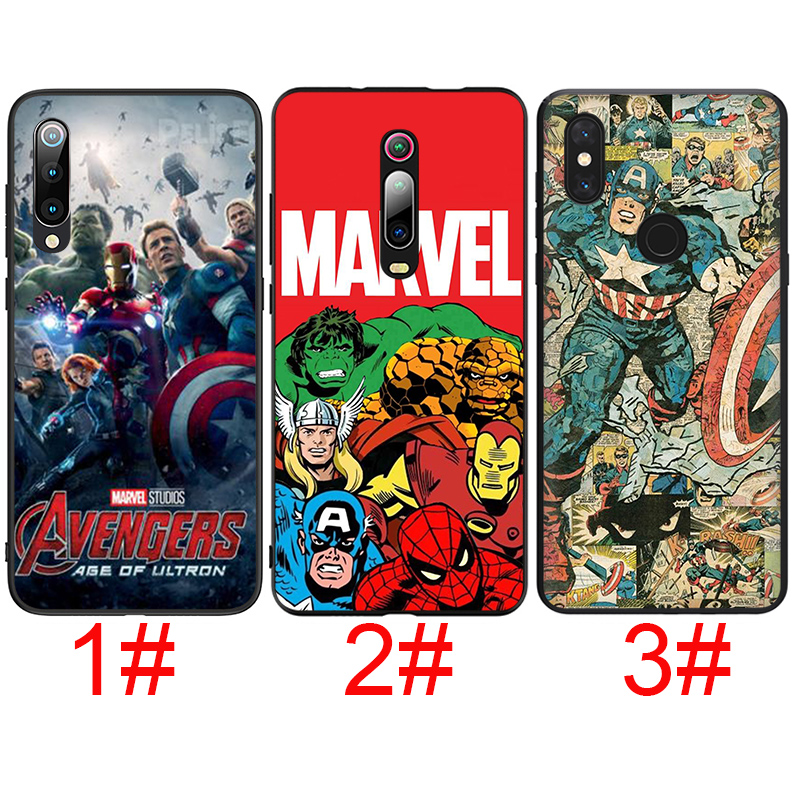 Ốp Lưng Truyện Tranh Marvel Avengers Cho Redmi Note 9 9s 8t 8 7 6 5 Pro 5a Prime 4x Poco X2 152s