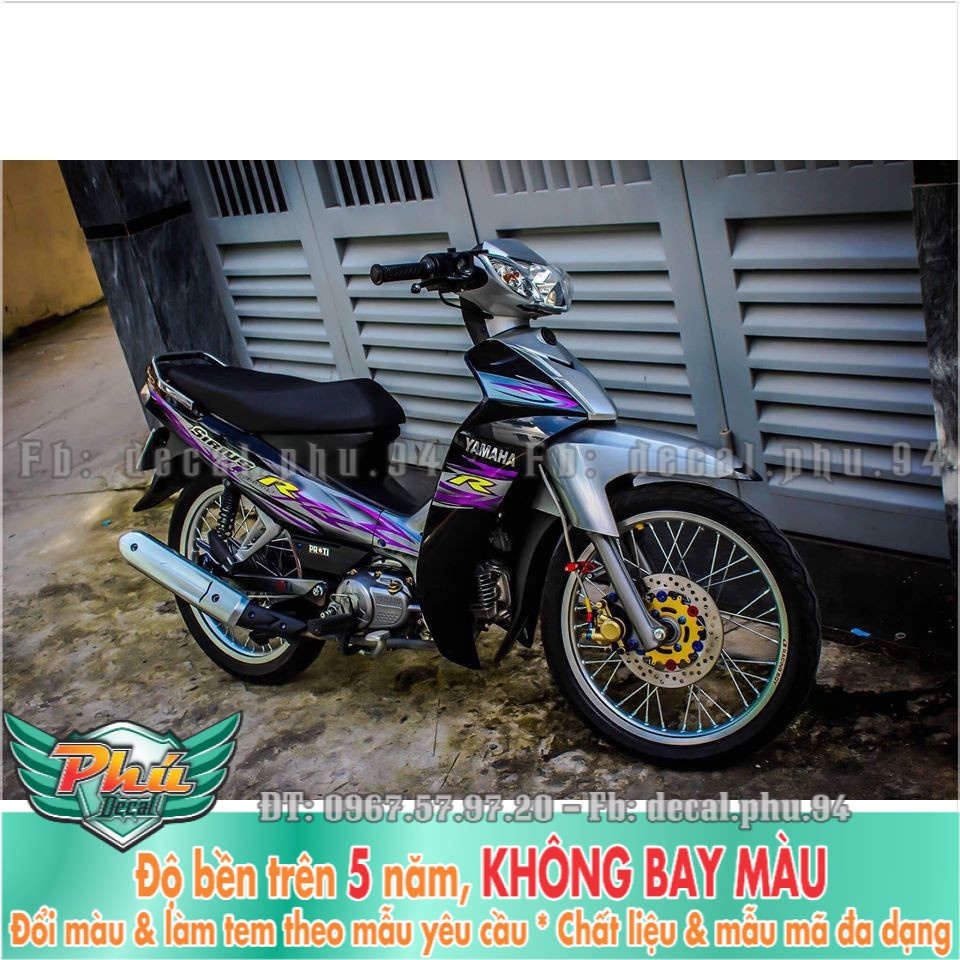 Tem rời Sirius R đen bạc phối tím 2 -1