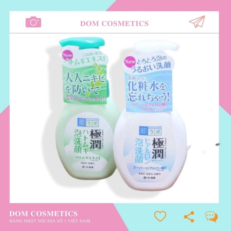 Sữa Rửa Mặt Tạo Bọt Dưỡng Ẩm Hada Labo 160ml Nội Địa Nhật