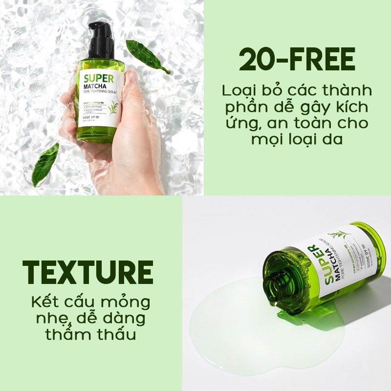Serum Se Khít Lỗ Chân Lông Some By Mi Super Matcha Pore Tightening 50ml Chính Hãng