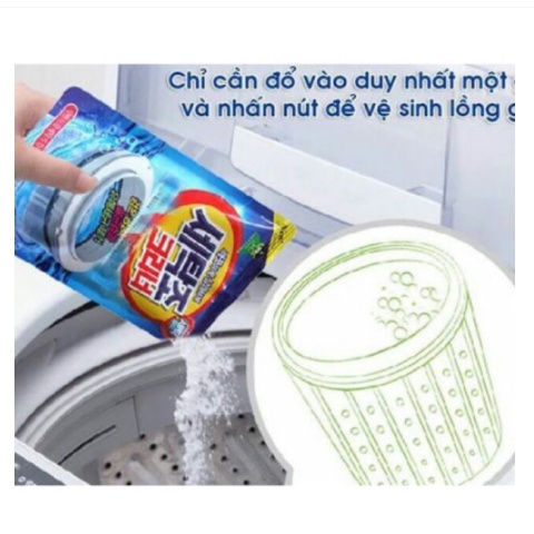 Gói bột tẩy vệ sinh lồng máy giặt chính hãng hàn quốc 450g