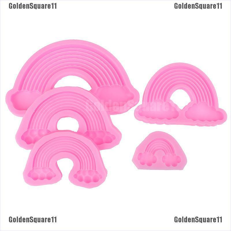 Khuôn silicone Tạo Hình Cầu Vồng Trang Trí Bánh