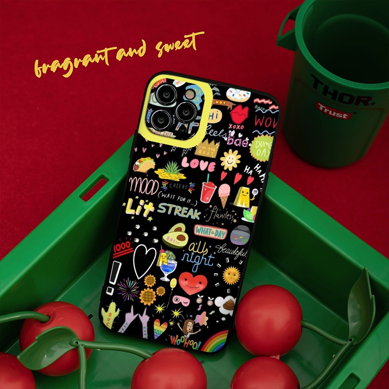 [ IPHONE ] Ốp Lưng Silicon Màu Bảo Vệ CAMERA Sticker ốp iphone 12 pro /x/ 8plus/11 pro/11/12 pro max/13/promax tr335