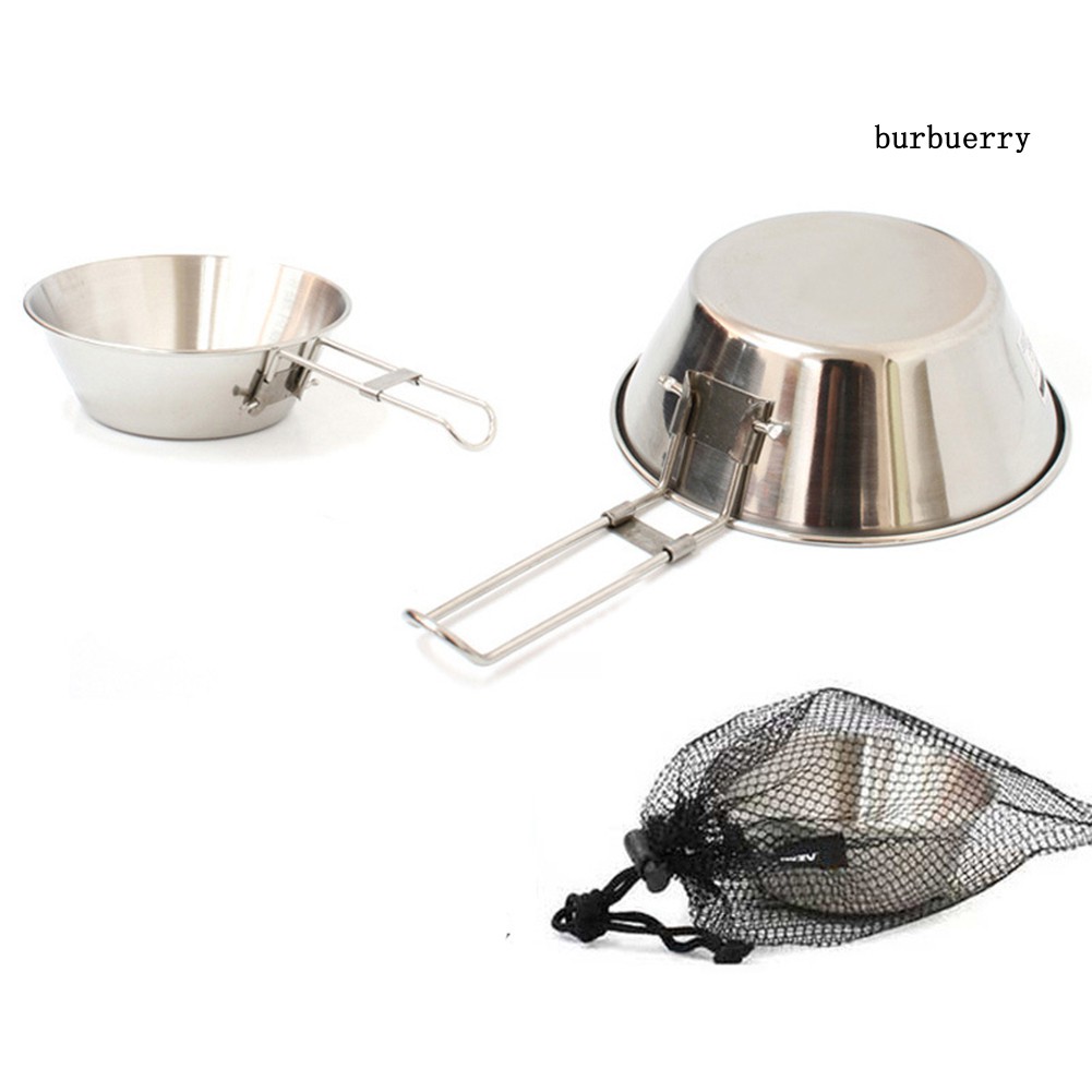 Bát Inox Đựng Thức Ăn Có Thể Gấp Gọn Tiện Lợi