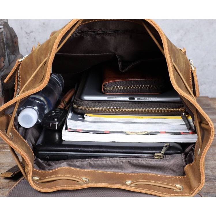 Balo Da Bò Chính Hãng Phong Cách Thời Trang HBLDB34