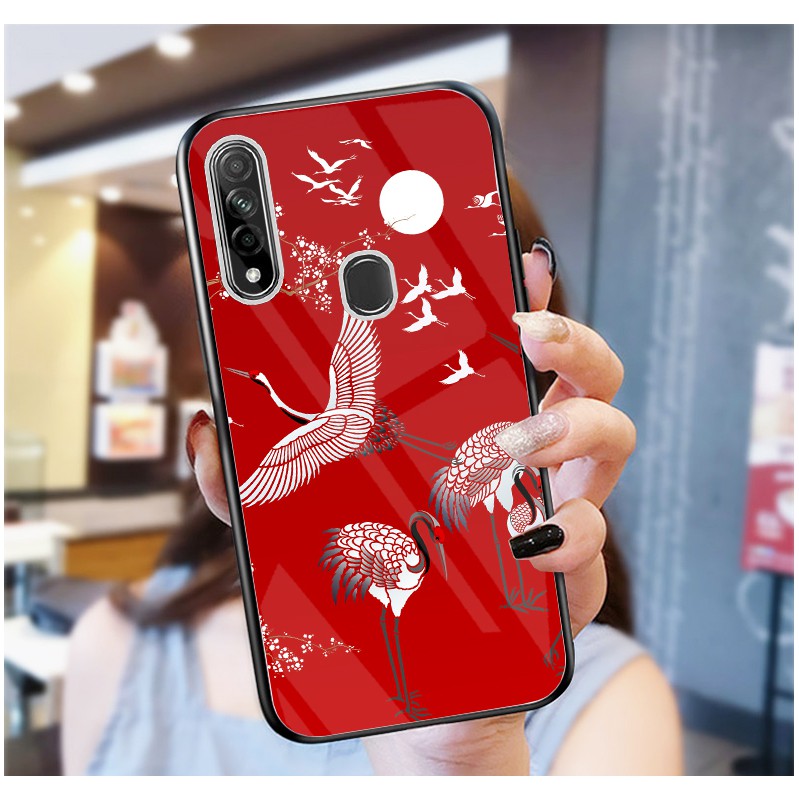 Ốp Lưng OPPO A31 2020 mặt kính cường lực cao cấp