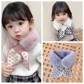 Khăn quàng cổ giữ ấm cho bé - khăn lông thỏ mềm mại thời trang