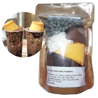 SET MILO DẦM trân châu Pudding Siêu ngon 5-7 ly