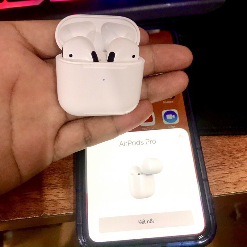 Tai nghe Blutooth 5.0 Airpod Pro 4 Phiên Bản Nâng Cấp Giới hạn Bh 6 tháng 1 đổi 1 | BigBuy360 - bigbuy360.vn