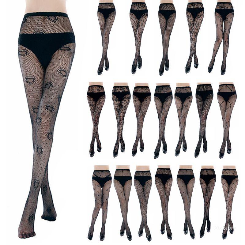 Xixi Quần Tất Lưới Xuyên Thấu 20 Kiểu Họa Tiết Hoa Gợi Cảm Cho Nữ