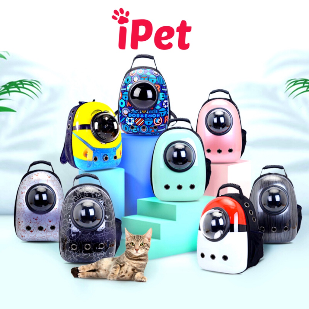 Balo Phi Hành Gia Vận Chuyển Chó Mèo, Đựng Thú Cưng Đi Chơi Bằng Nhựa Nhiều Kiểu Dễ Thương - iPet Shop