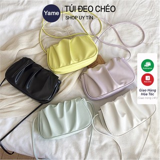 Túi đeo chéo nữ dáng đám mây mặt trơn thanh lịch hottrend năm nay [Hàng sẵn]