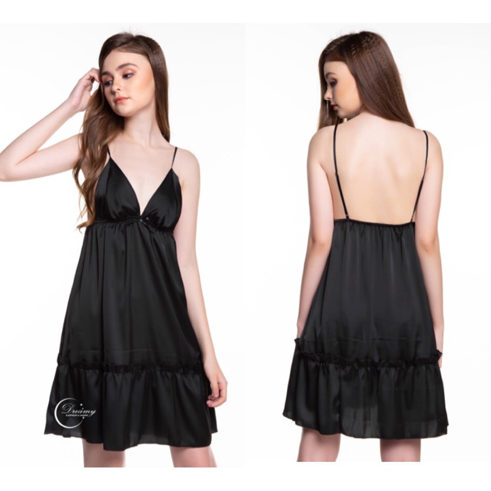 Váy ngủ lụa 2 dây cao cấp, váy ngủ sexy gợi cảm Dreamy VX04