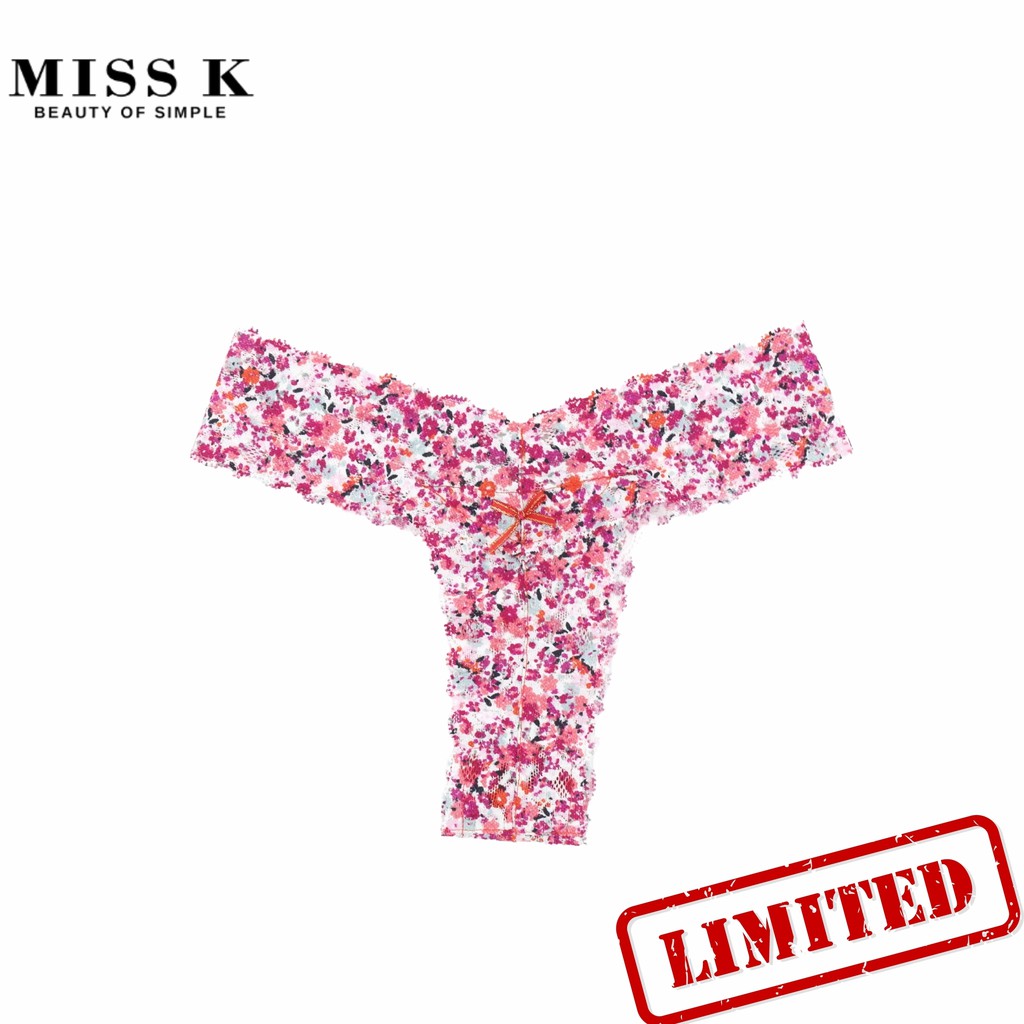 Quần lót ren lọt khe Graffiti Thong style thương hiệu Miss K nhiều màu U026