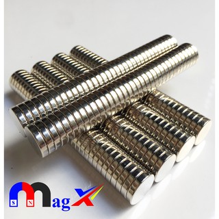 Nam châm siêu mạnh ht ø14x2mm - nam châm trắng mã n35 - bộ 10 viên