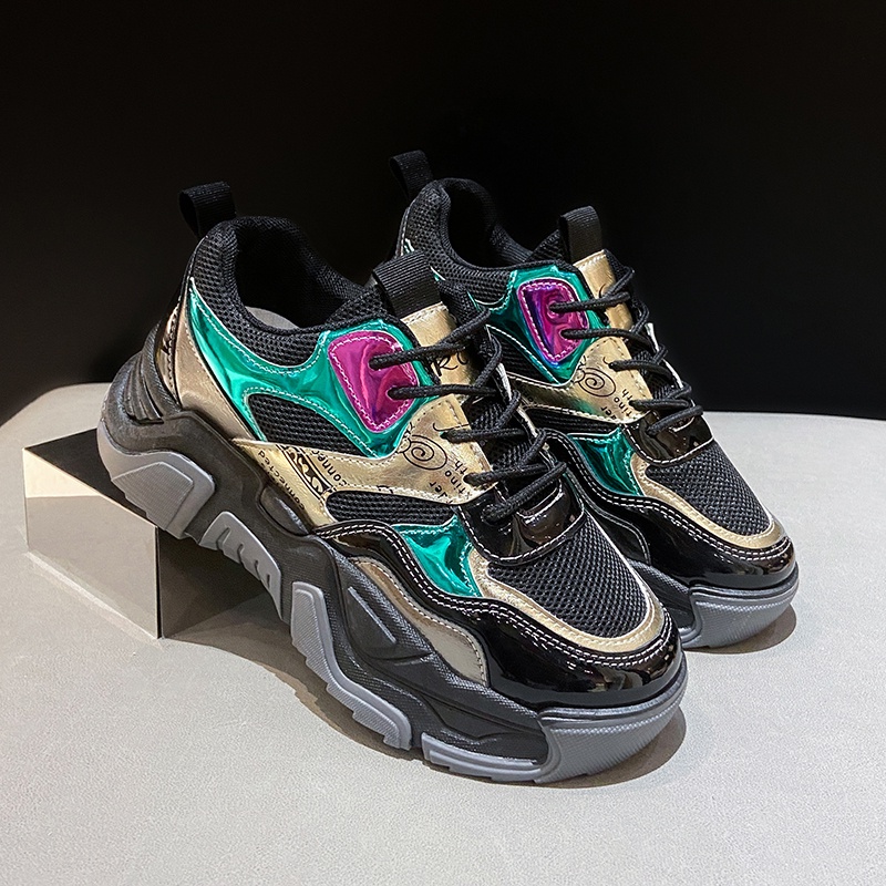 Giày Thể Thao Tăng Chiều Cao Phong Cách Hàn Quốc Thời Trang Cho Nữ