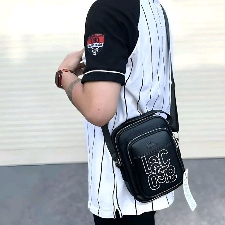 TÚI ĐEO CHÉO LACOSTE DA HÀN QUỐC CHẤT LƯỢNG, TÚI THỜI TRANG UNISEX NAM NỮ
