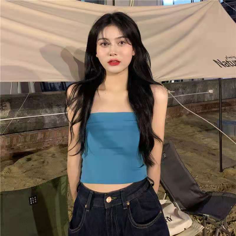 Áo Lót Ống Mỏng Màu Đen Thời Trang Mùa Hè Cho Nữ áo yếm JL-MX-01