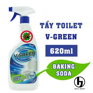 Tẩy Vệ Sinh Nhà Tắm V-Green 620ml Không Axit