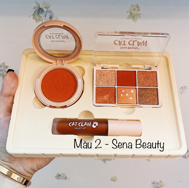 (BTD3) Bộ Trang Điểm 3in1 Cat Claw Gồm Phấn Má + Phấn Mắt + Son Kem Của Kiss Beauty Hàng Nội Địa Trung | BigBuy360 - bigbuy360.vn