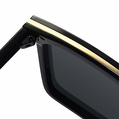 Kính mát nam nữ chống UV400 thiết kế mắt vuông dễ đeo màu sắc thời trang 3146