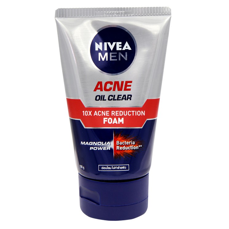 Sữa rửa mặt nam NIVEA Men Sửa rửa mặt nam giới SRM Nivea men Bright 8H/Extra White/Detox Mud 100g