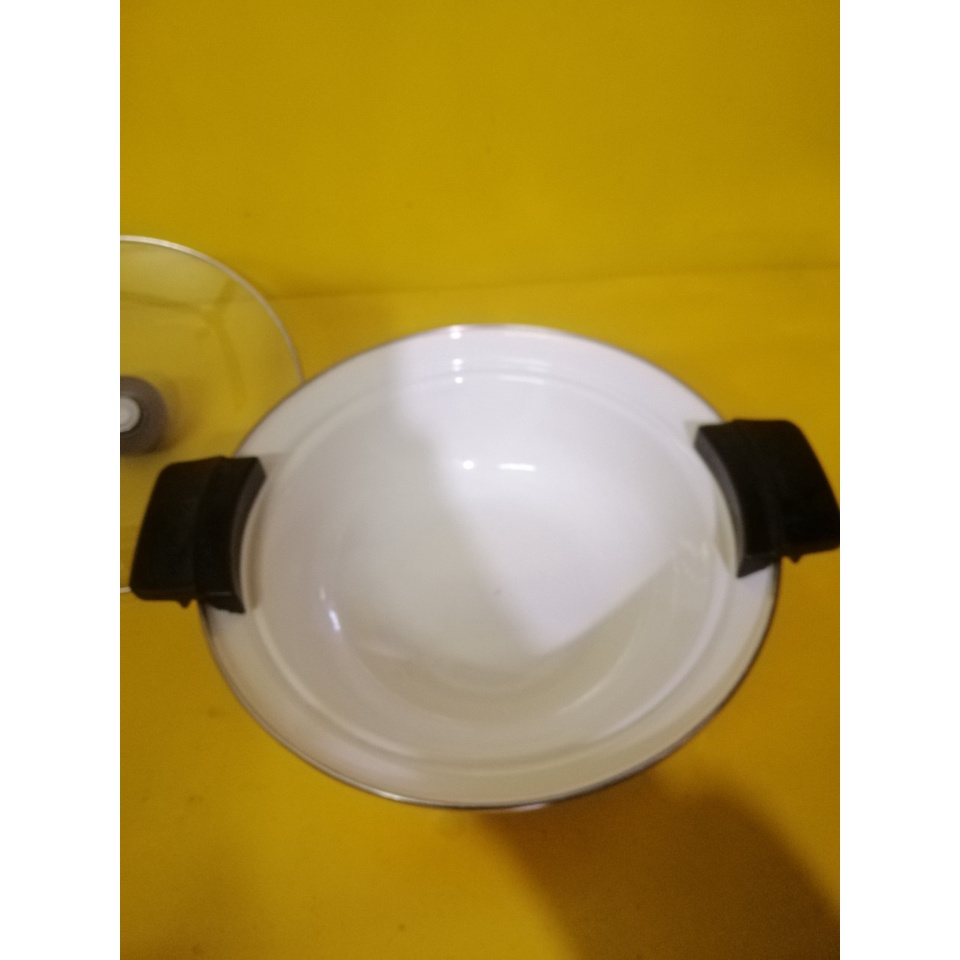 Nồi men (lẩu) nội địa Nhật, size 28cm, cao 9cm (mã 757), Dùng được bếp từ