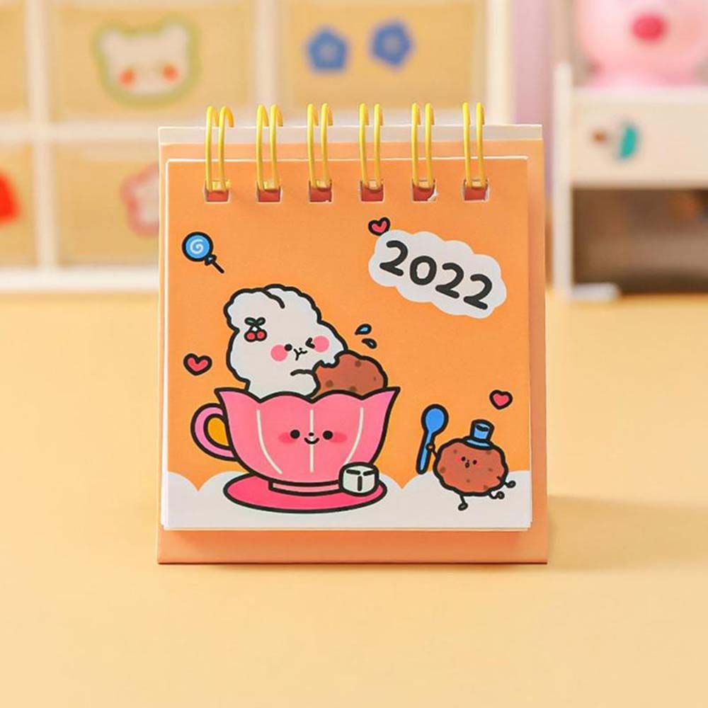 Lịch để bàn năm 2022 thiết kế hoạt hình dễ thương