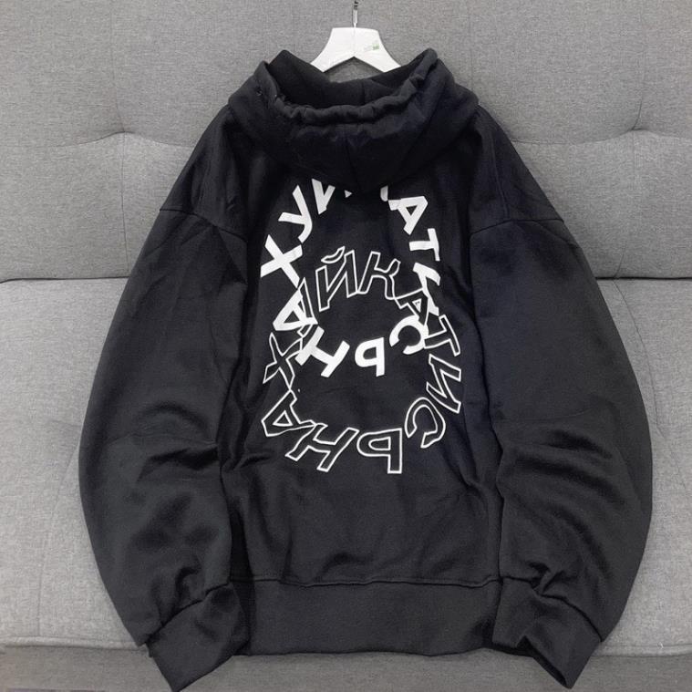 Áo Khoác Nam Nữ Hoodie Nỉ Chất Dày Tora Chữ Tròn Unisex Dáng Rộng Tay Bồng Ulzzang Hàn