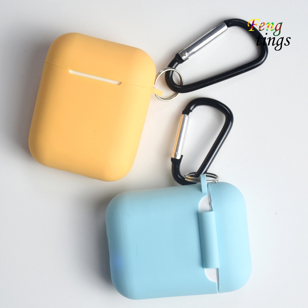 Vỏ bảo vệ hộp sạc tai nghe silicon mềm chống rơi chống trầy xước thích hợp cho Airpods 1 2