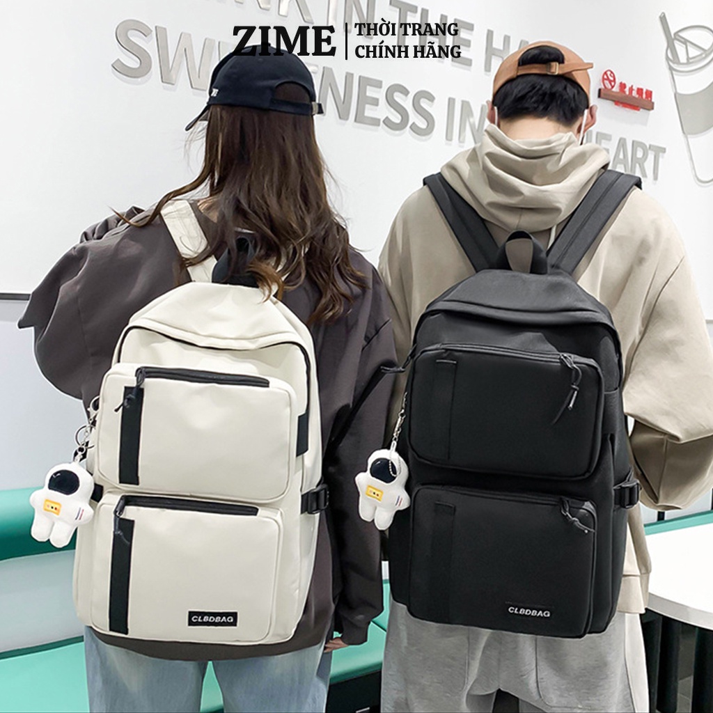 Balo đi học nam nữ ZIME thời trang ulzzang đựng laptop phong cách đeo vai cao cấp